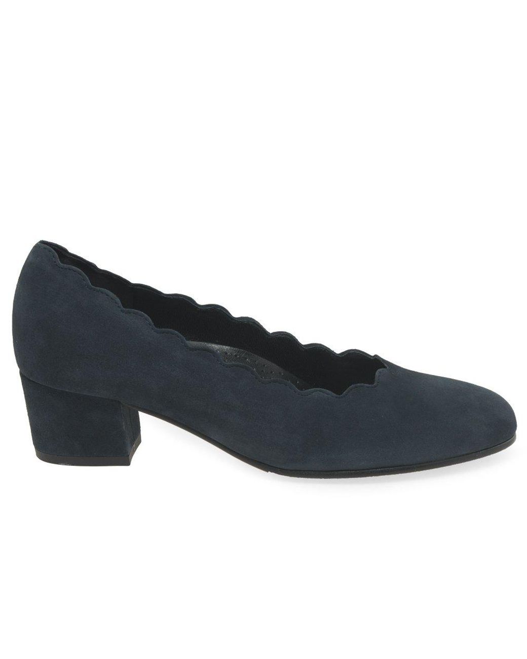 Gabor Blue Gigi Court Shoes