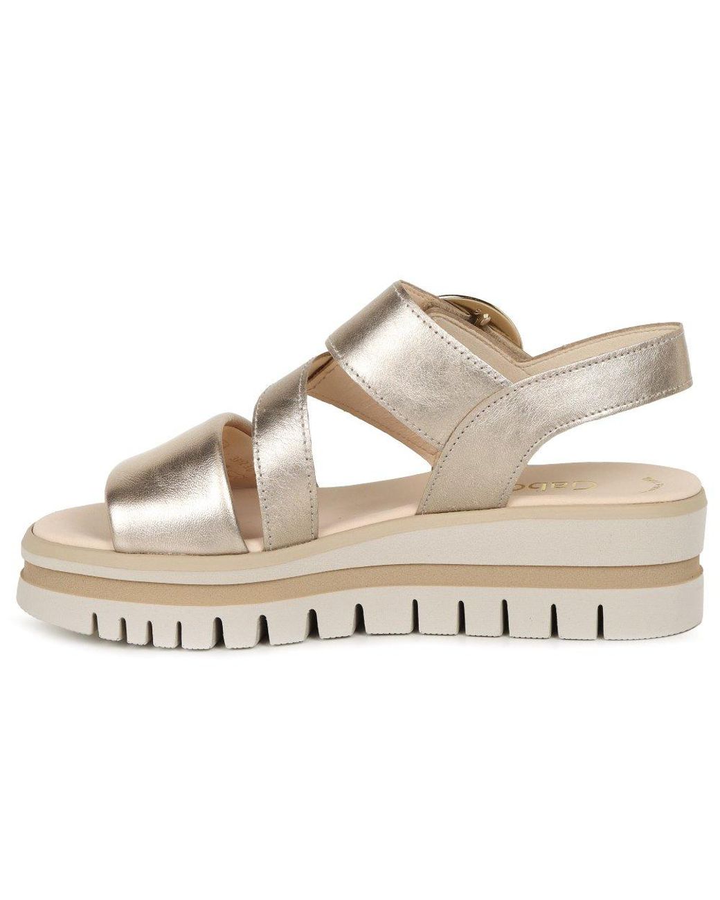 Gabor Metallic Amarillo Sandals