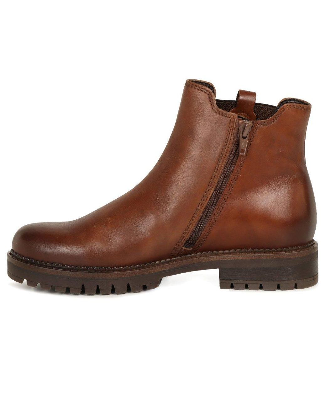 Gabor Brown Liquer Chelsea Boots