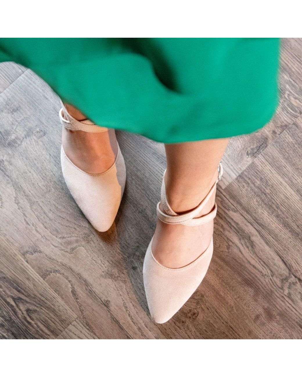 Gabor Pink Gisele Open Court Shoes