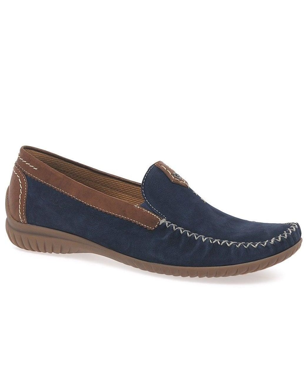 Gabor Blue California Sporty Moccasins