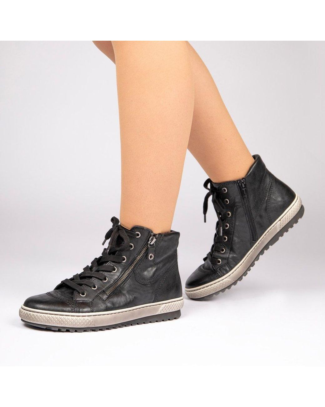 Gabor Black Bulner Casual Ankle Boots