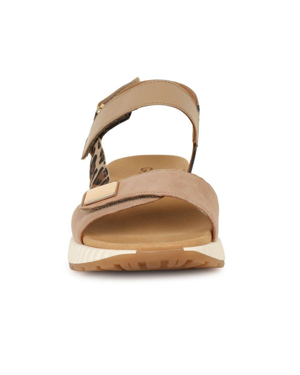Gabor Brown Gifted Wedge Heel Sandals Size
