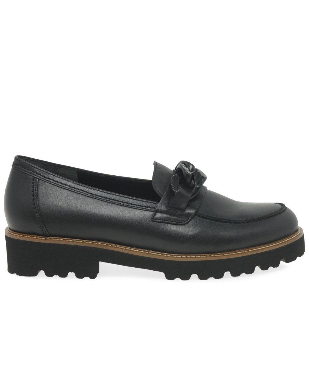 Gabor Black Squeeze Loafers (Uni)