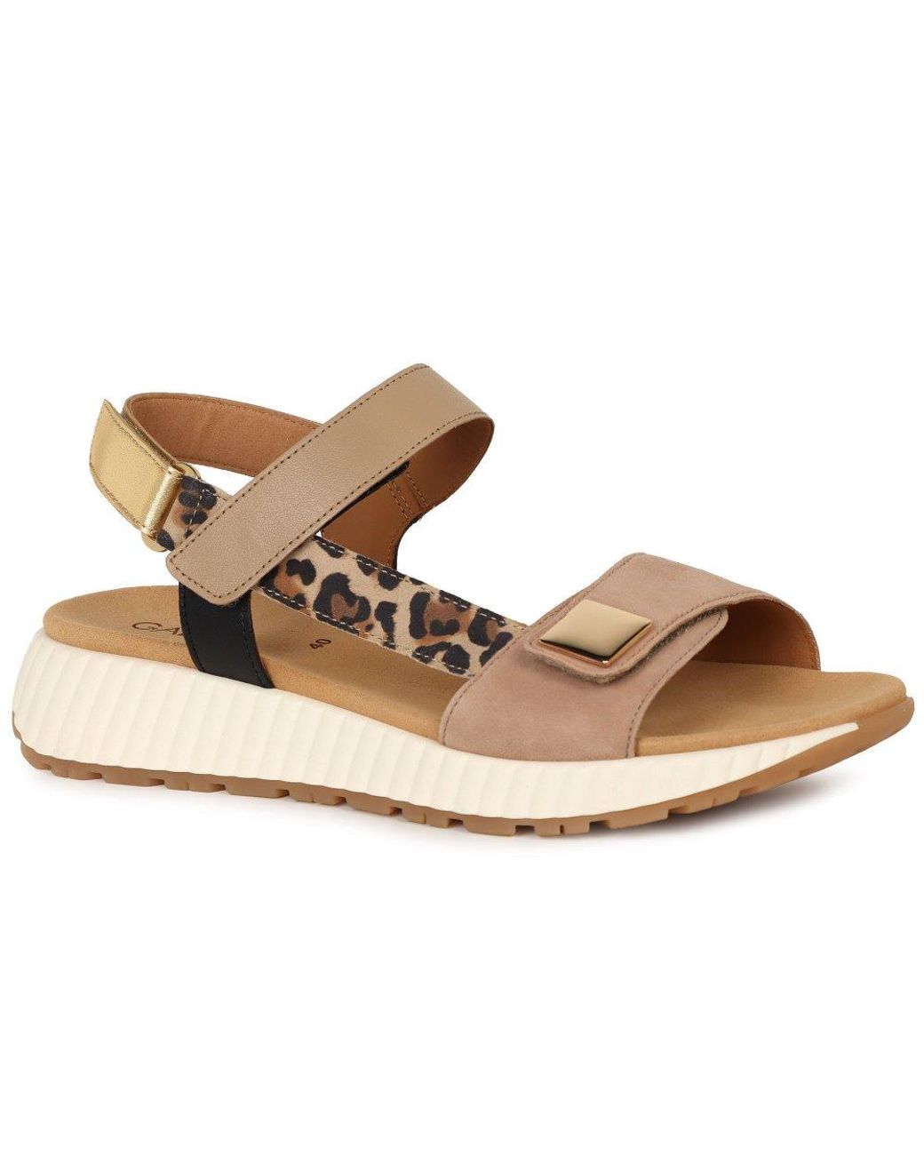Gabor Brown Gifted Wedge Heel Sandals Size