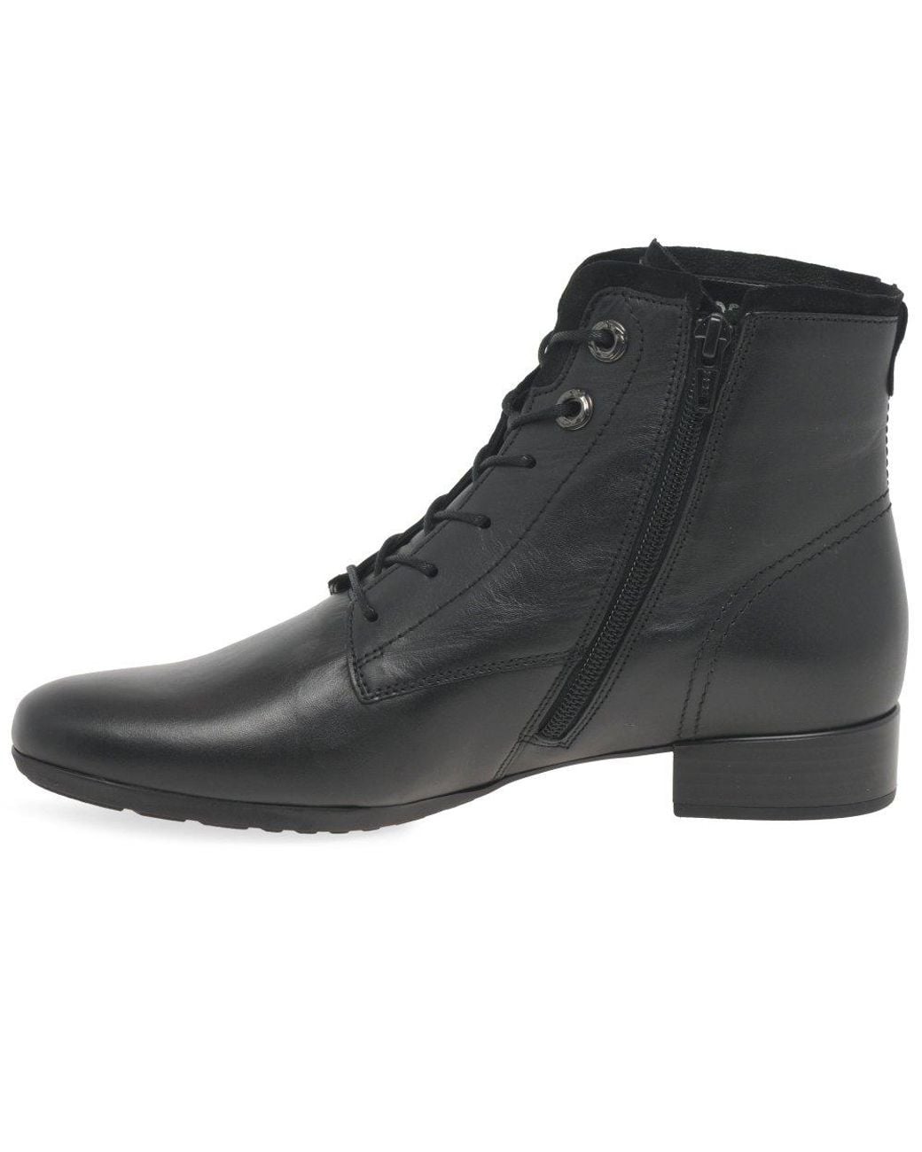 Gabor Black Boat Ankle Boots Size: 2.5