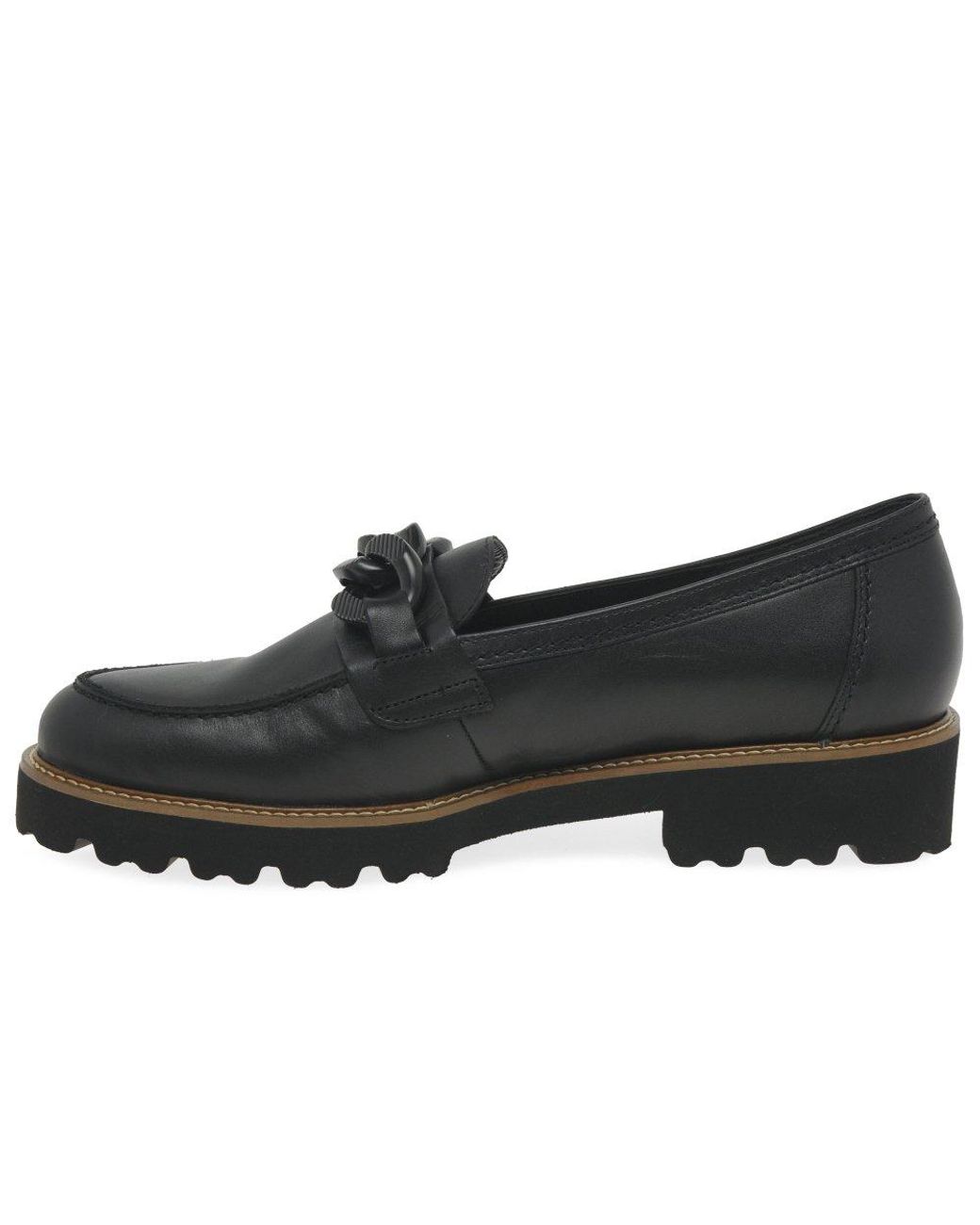 Gabor Black Squeeze Loafers (Uni)
