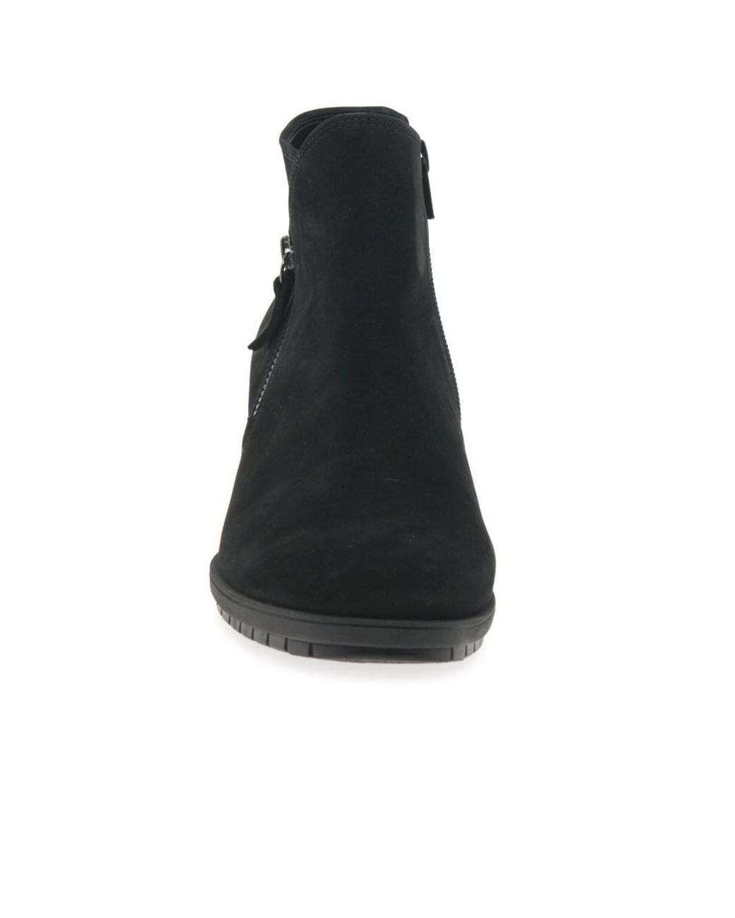 Gabor Black Olivetti Zip Fastening Ankle Boots