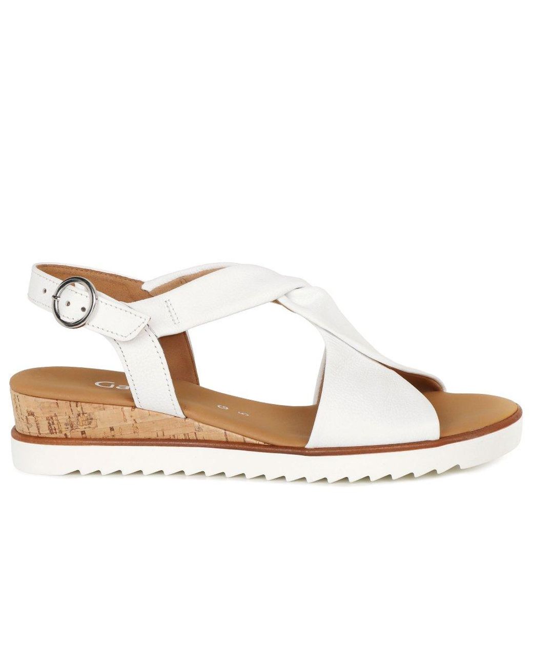 Gabor White Rich Sandals