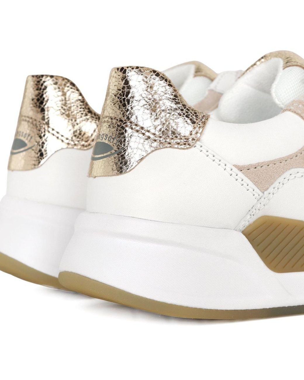 Gabor White Bravo Trainers
