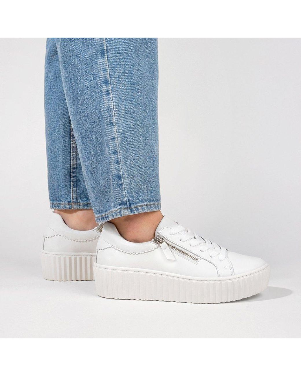 Gabor White Dolly Trainers