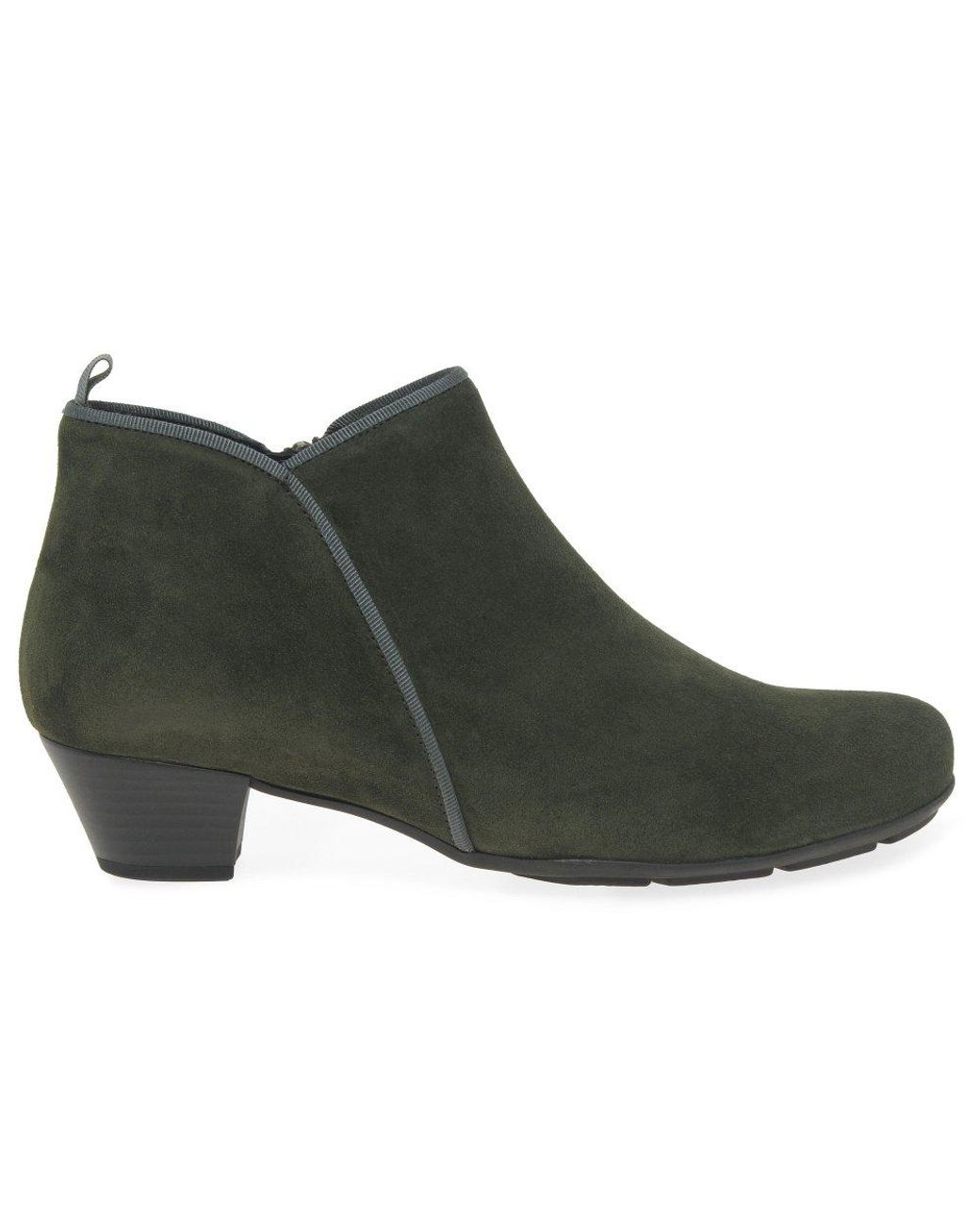 Gabor Green Trudy Ankle Boots