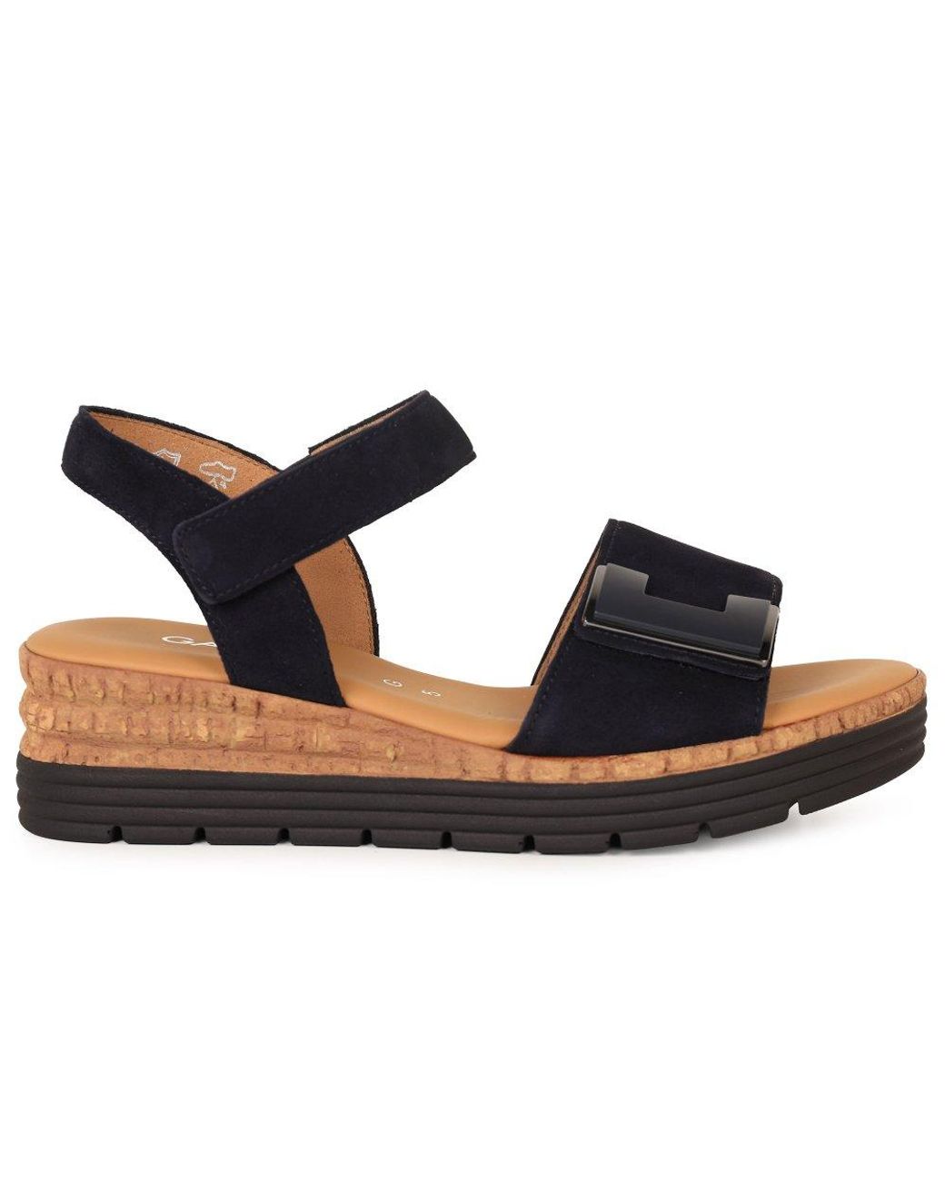 Gabor Metallic Shout Wedge Heel Sandals Lea (Uni)
