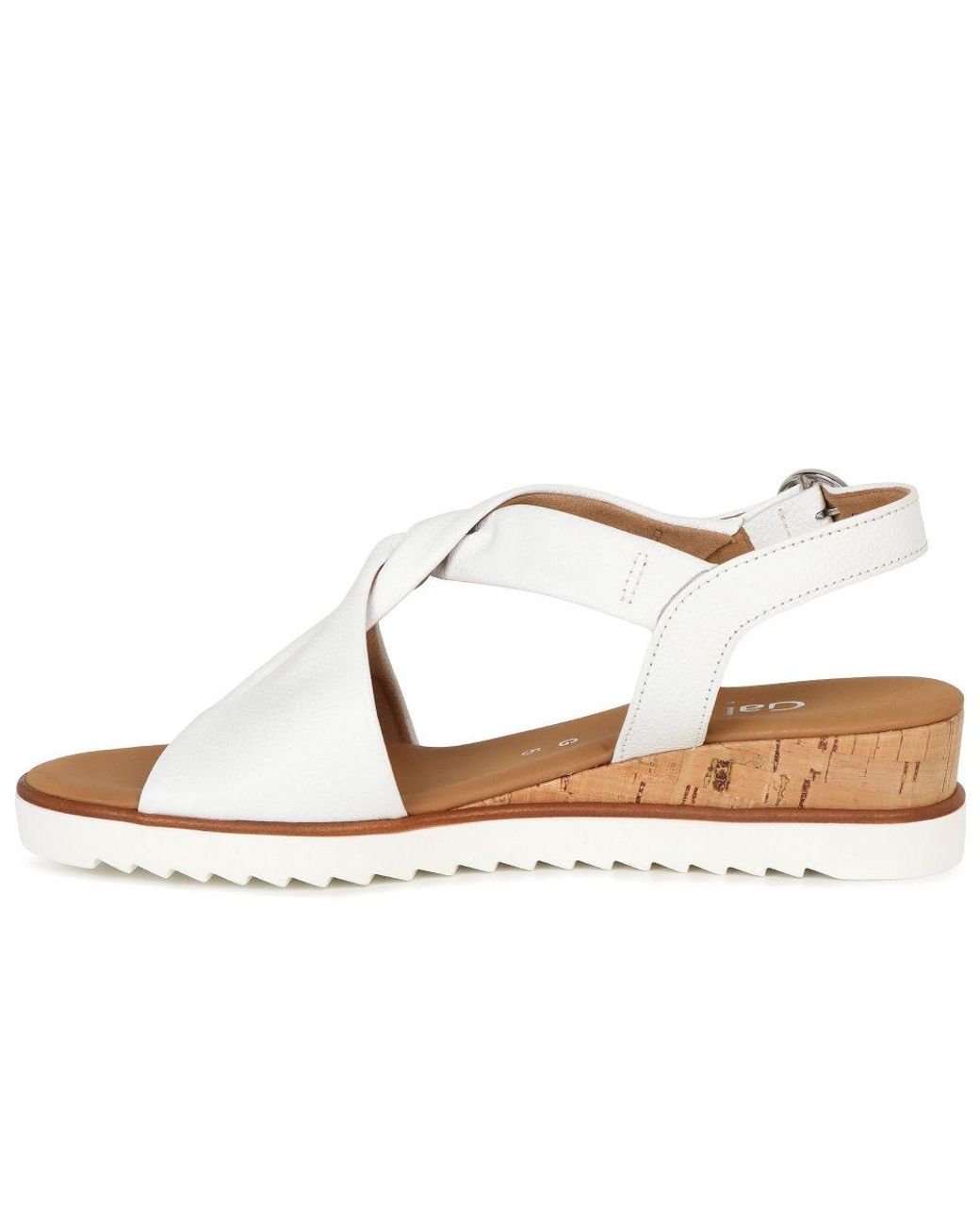 Gabor White Rich Sandals