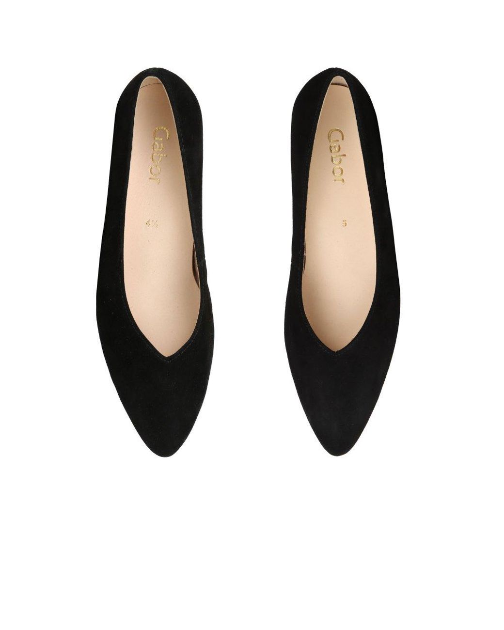 Gabor Black Dixie Court Shoes