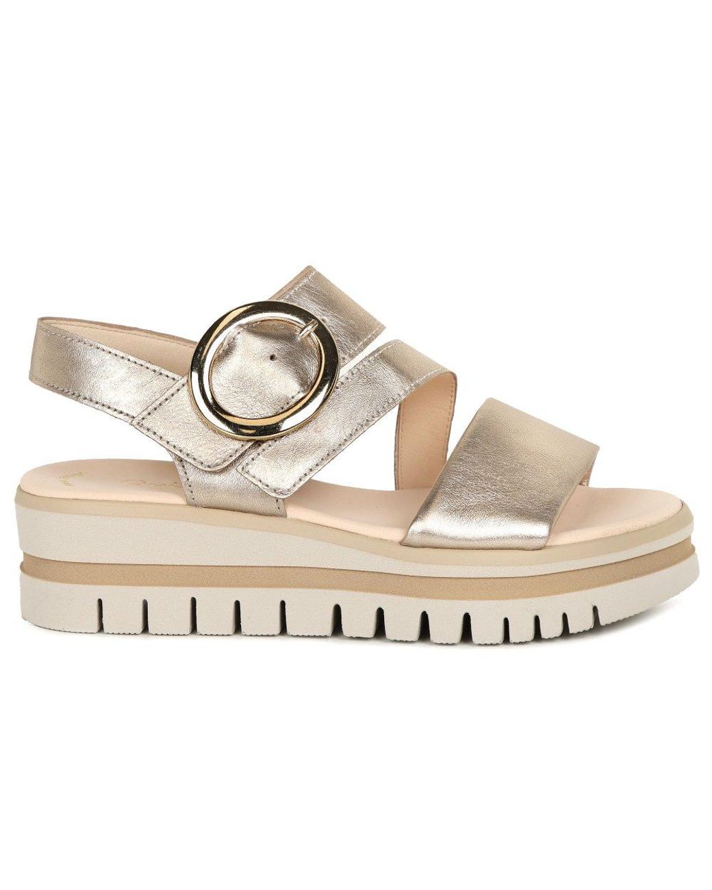 Gabor Metallic Amarillo Sandals