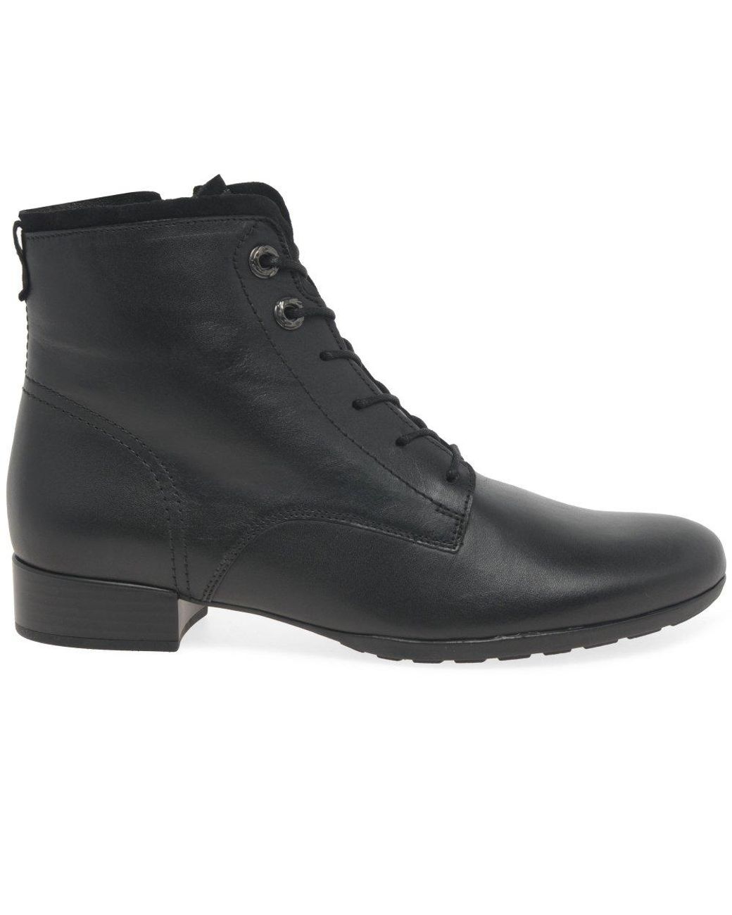 Gabor Black Boat Ankle Boots Size: 2.5