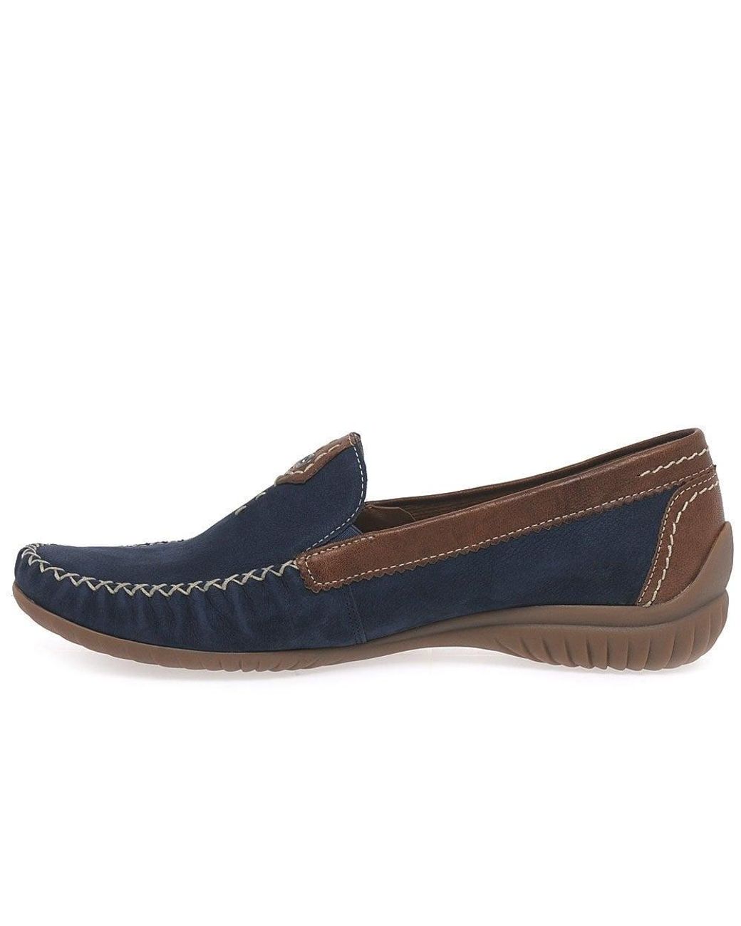 Gabor Blue California Sporty Moccasins