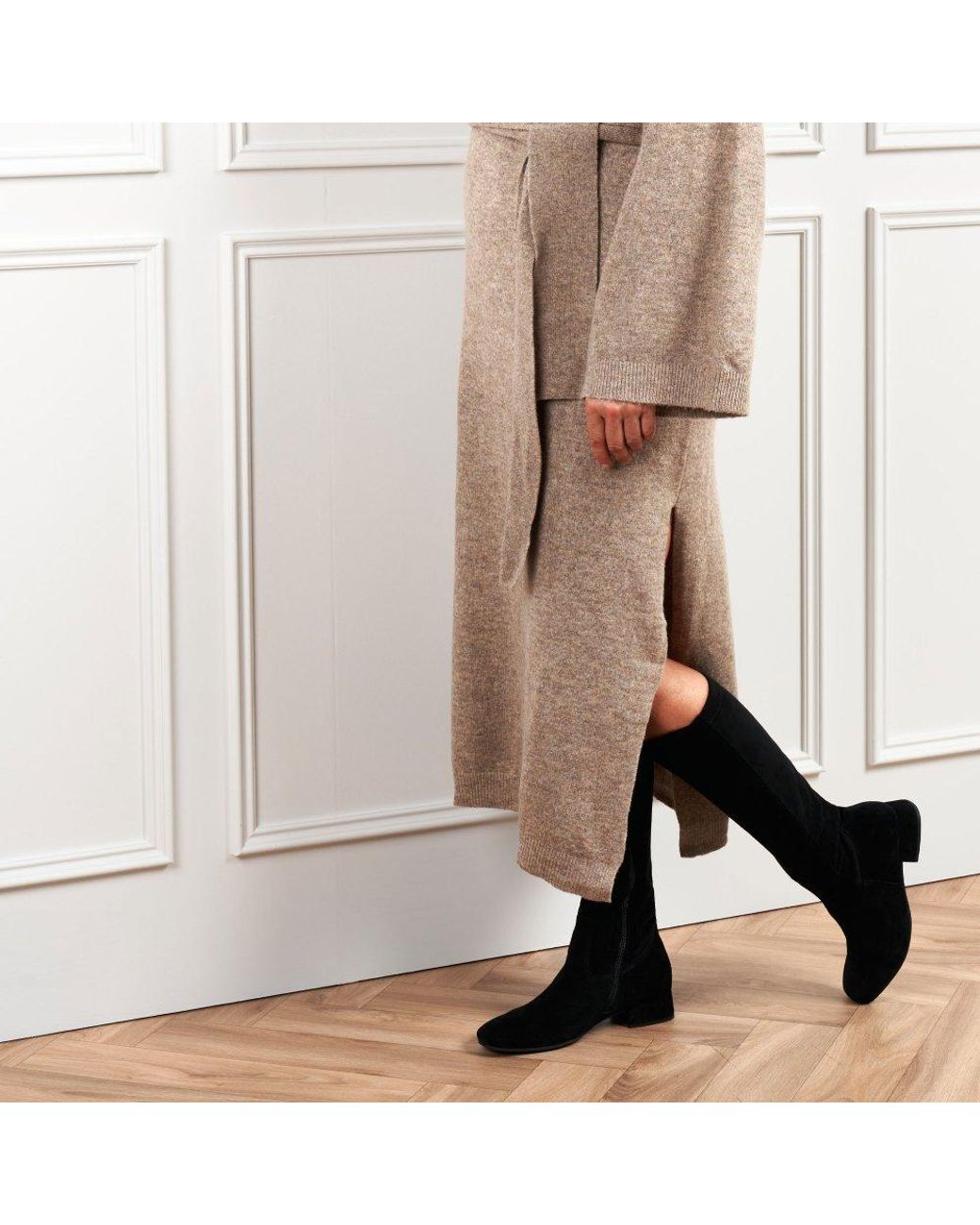 Gabor Black Dudley (M) Knee High Boots