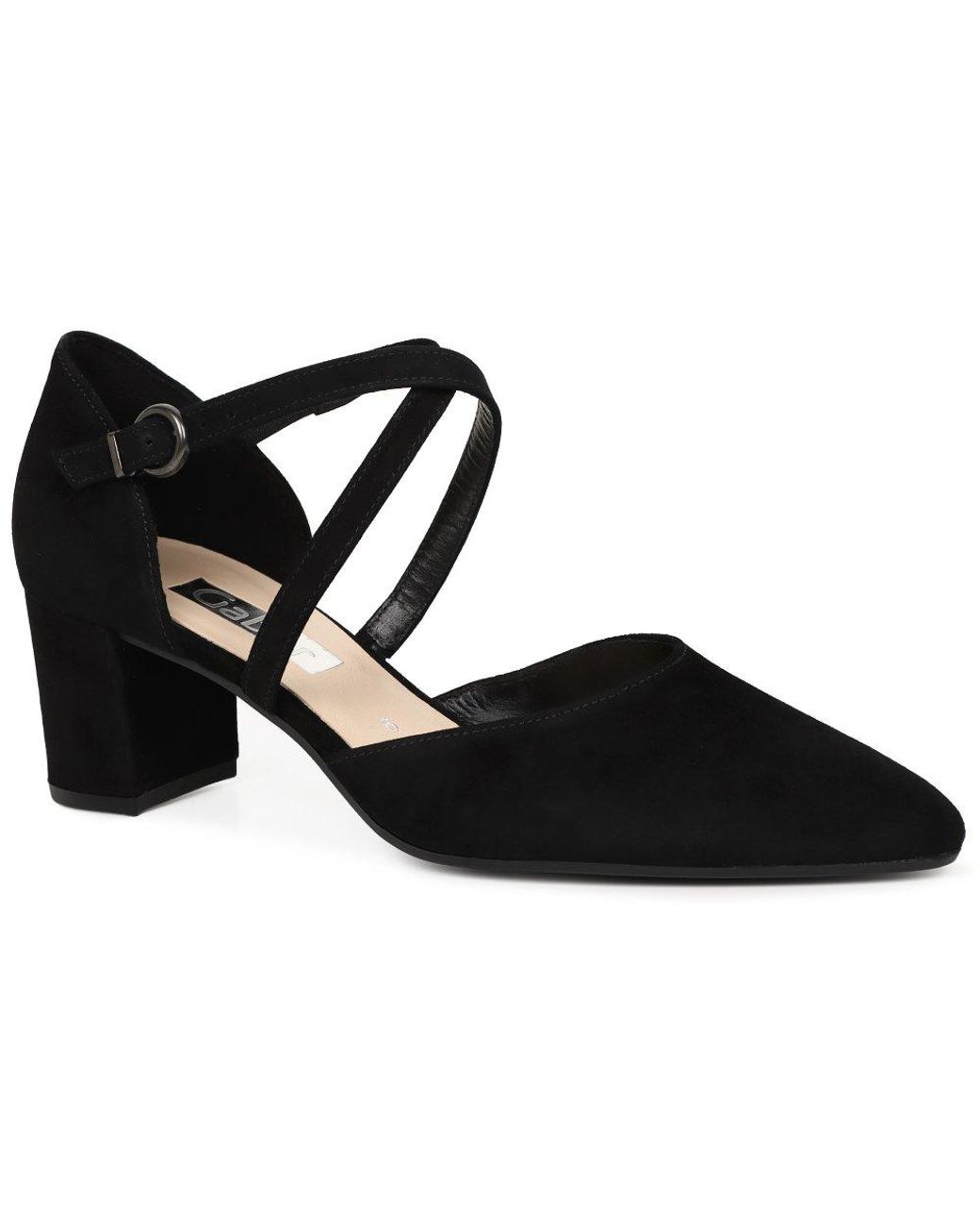 Gabor Black Gisele Open Court Shoes