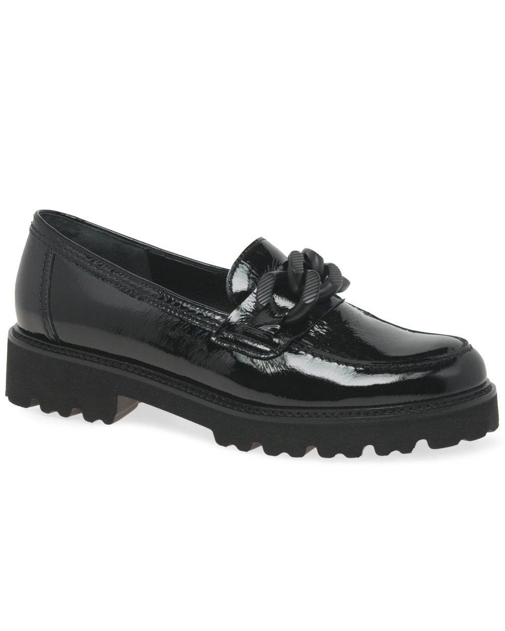 Gabor Black Squeeze Loafers