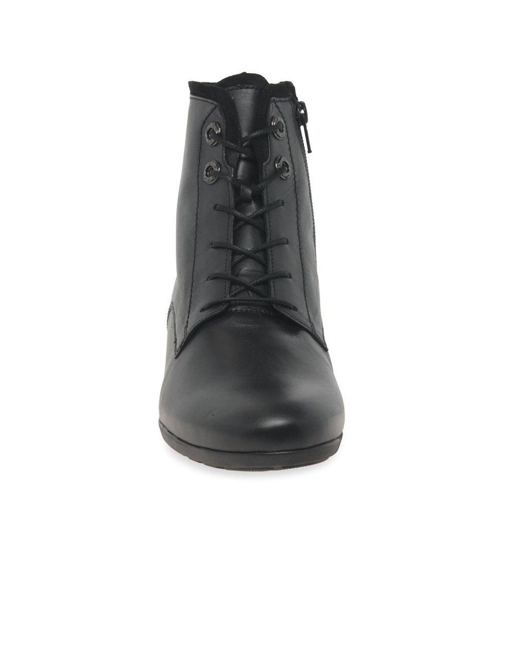 Gabor Black Boat Ankle Boots Size: 2.5