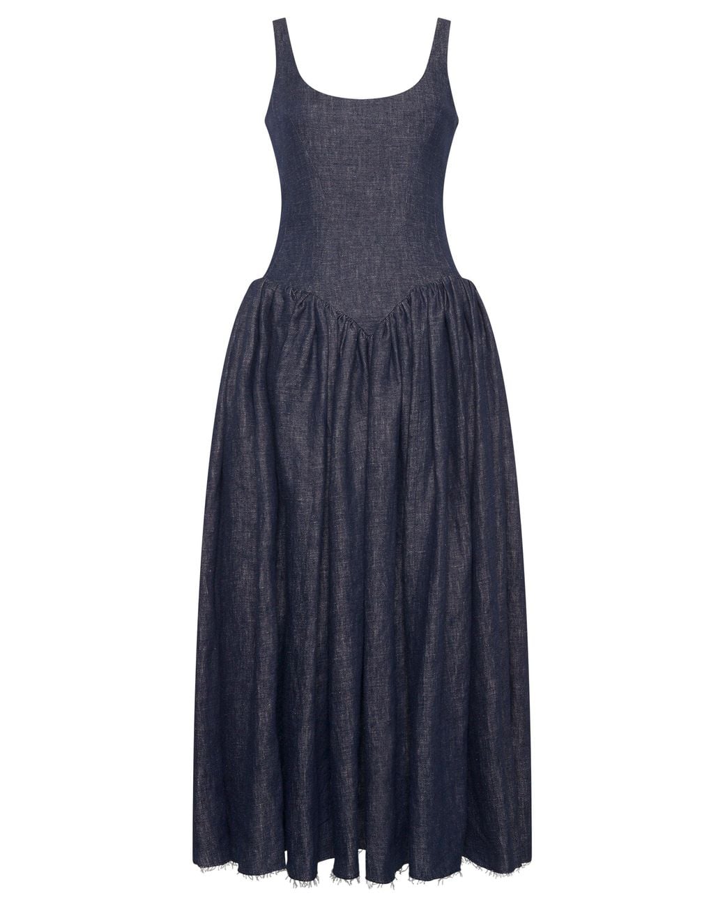 Gabriela Hearst Blue Isai Maxi Dress