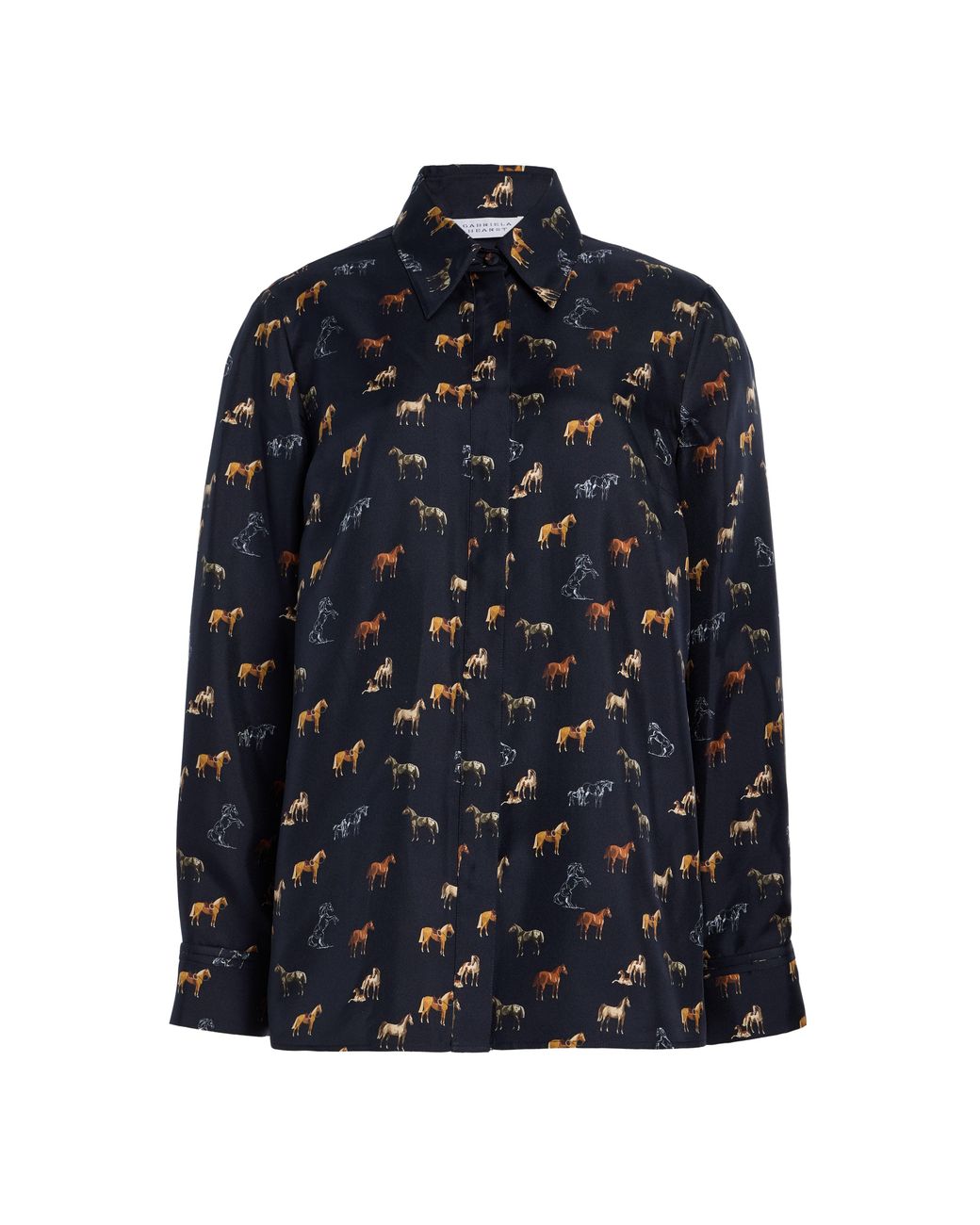 Gabriela Hearst Black Cruz Shirt