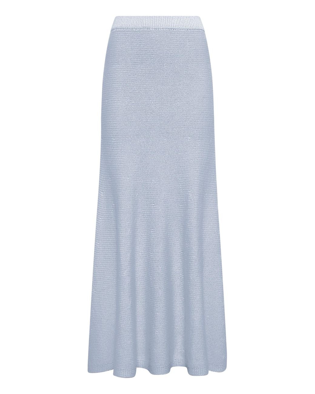 Gabriela Hearst White Manni Knit Maxi Skirt