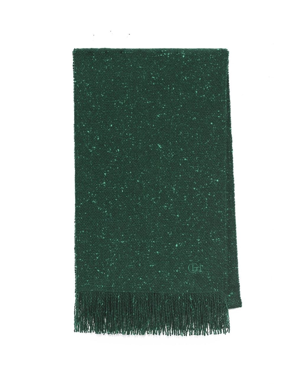 Gabriela Hearst Green Illumina Fringe Scarf