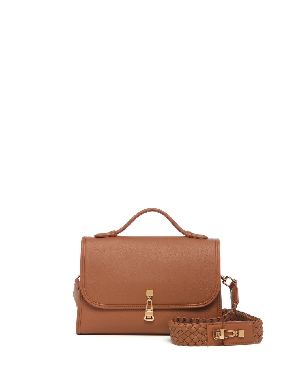 Gabriela Hearst Brown Medium Leonora Flap Bag