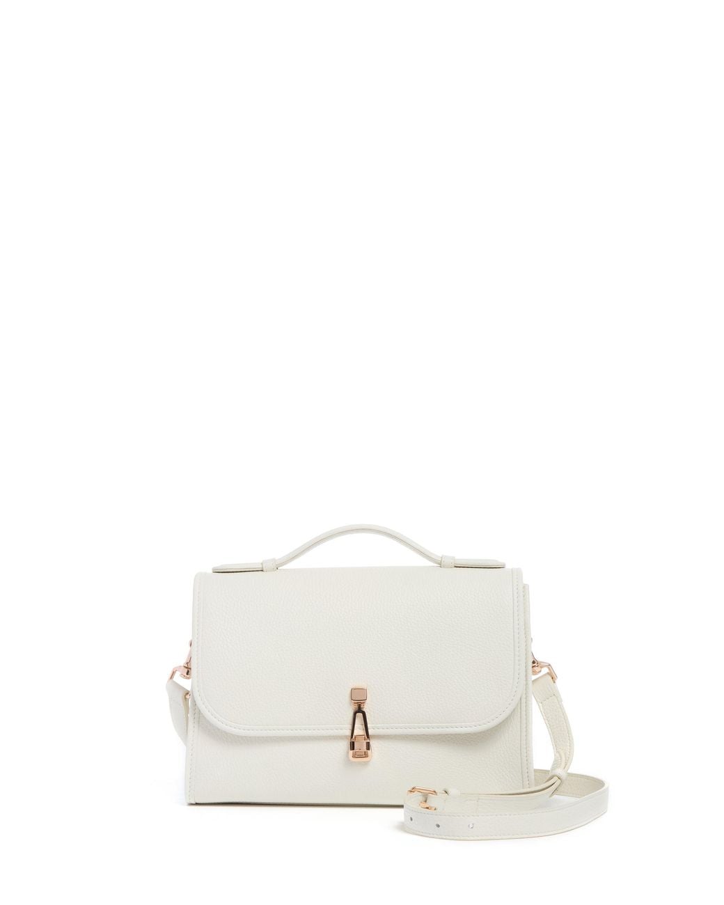 Gabriela Hearst White Medium Leonora Flap Bag