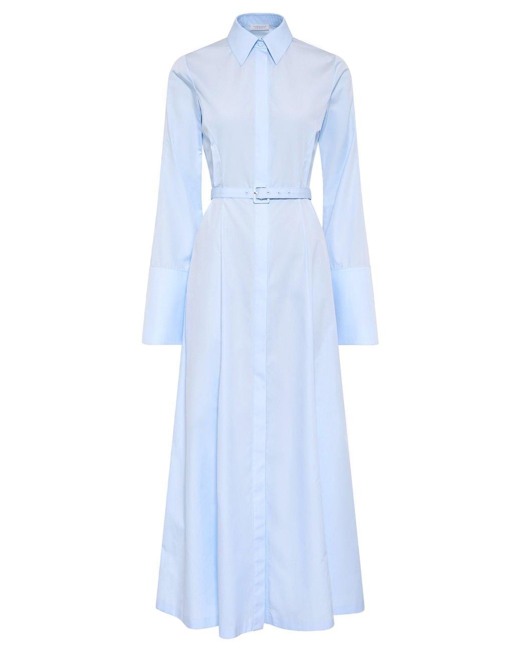 Gabriela Hearst Blue Carmina Maxi Shirtdress