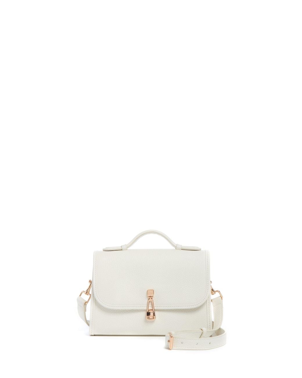 Gabriela Hearst White Small Leonora Flap Bag