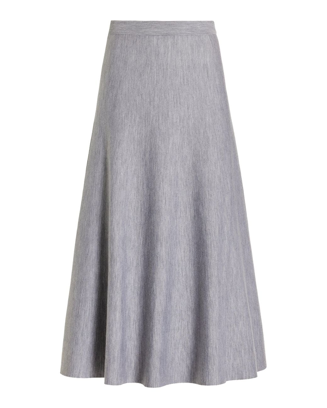 Gabriela Hearst Gray Freddie Knit Midi Skirt