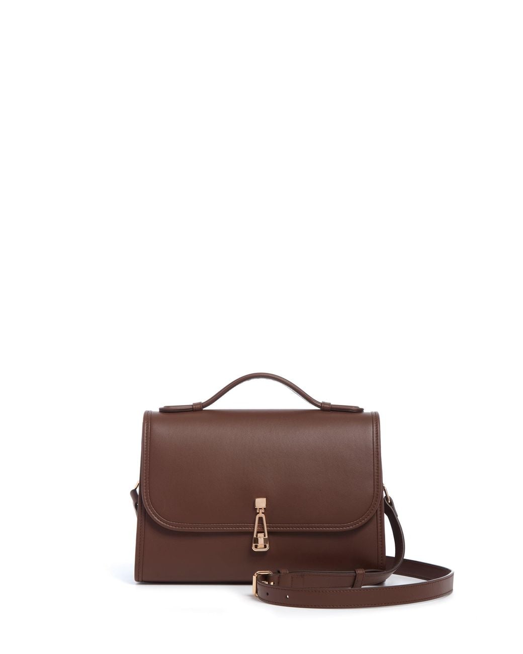 Gabriela Hearst Brown Medium Leonora Flap Bag