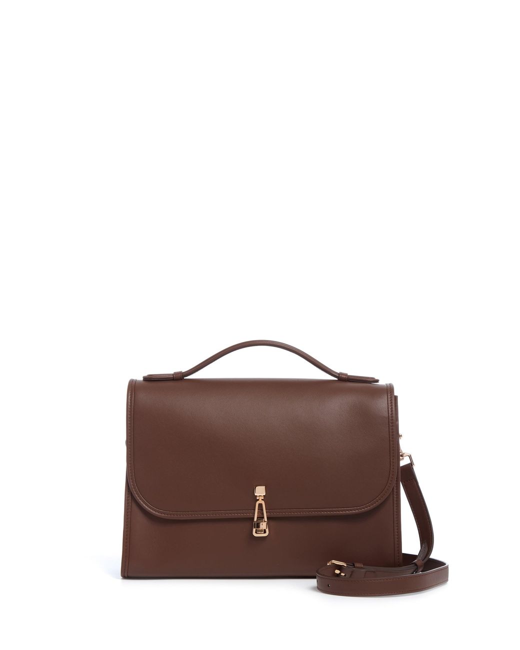 Gabriela Hearst Brown Large Leonora Flap Bag