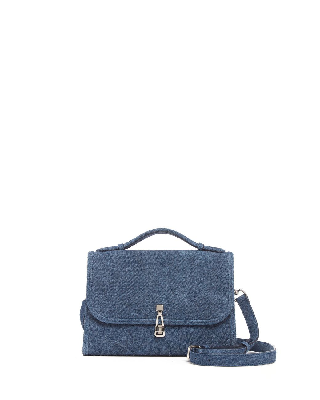 Gabriela Hearst Blue Medium Leonora Flap Bag