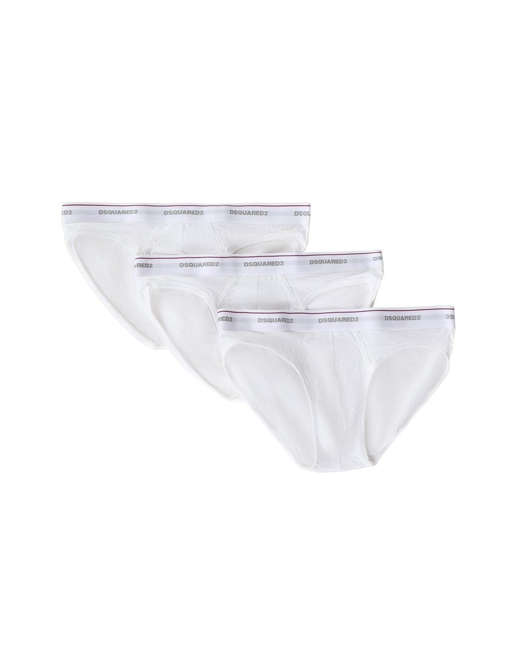 Slip Pack Da 3 di DSquared² in White da Uomo