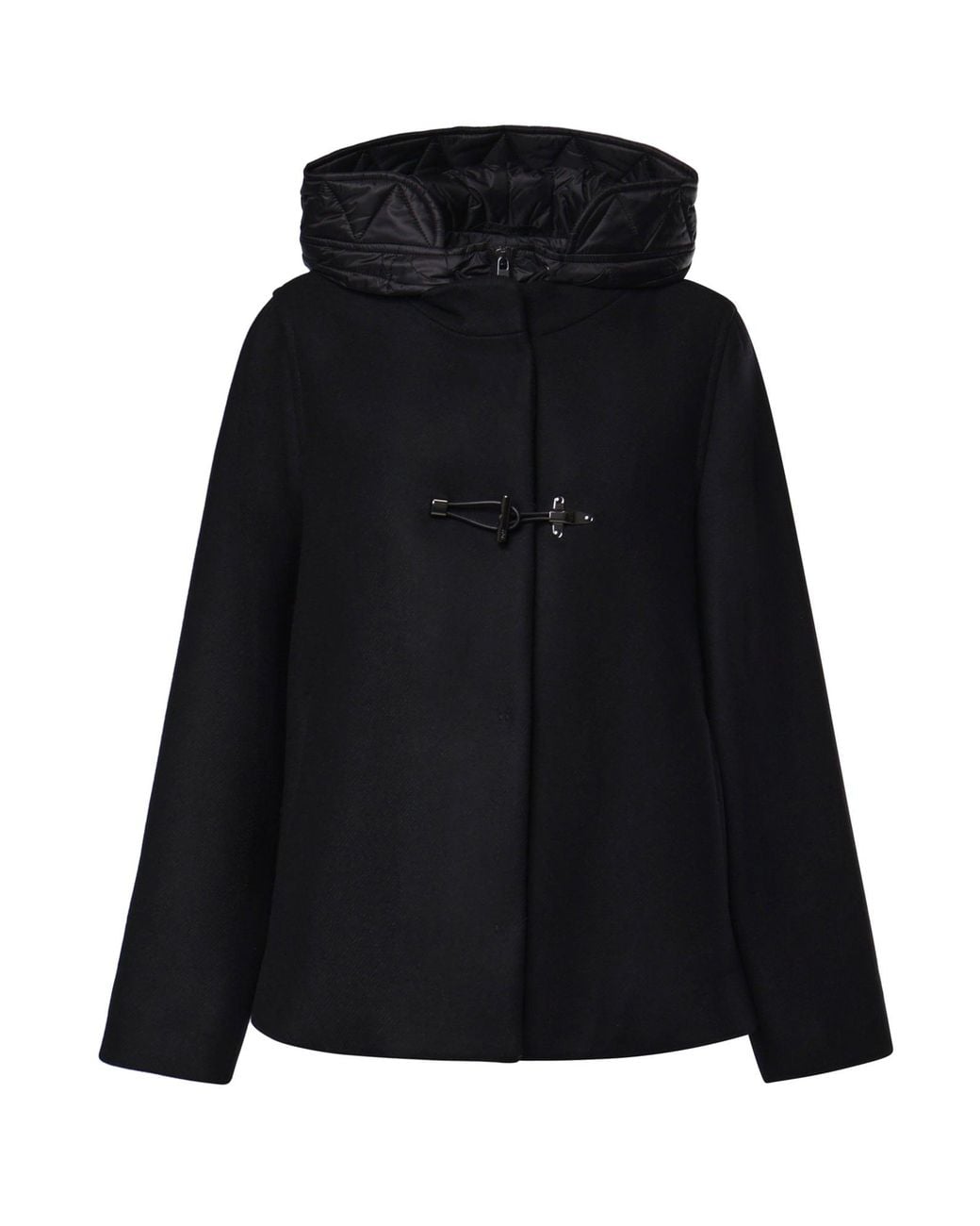 Cappa Toggle Coat di Fay in Black
