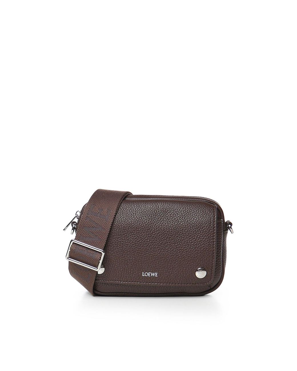 Borsa Messenger Pebble Piccola di Loewe in Brown da Uomo