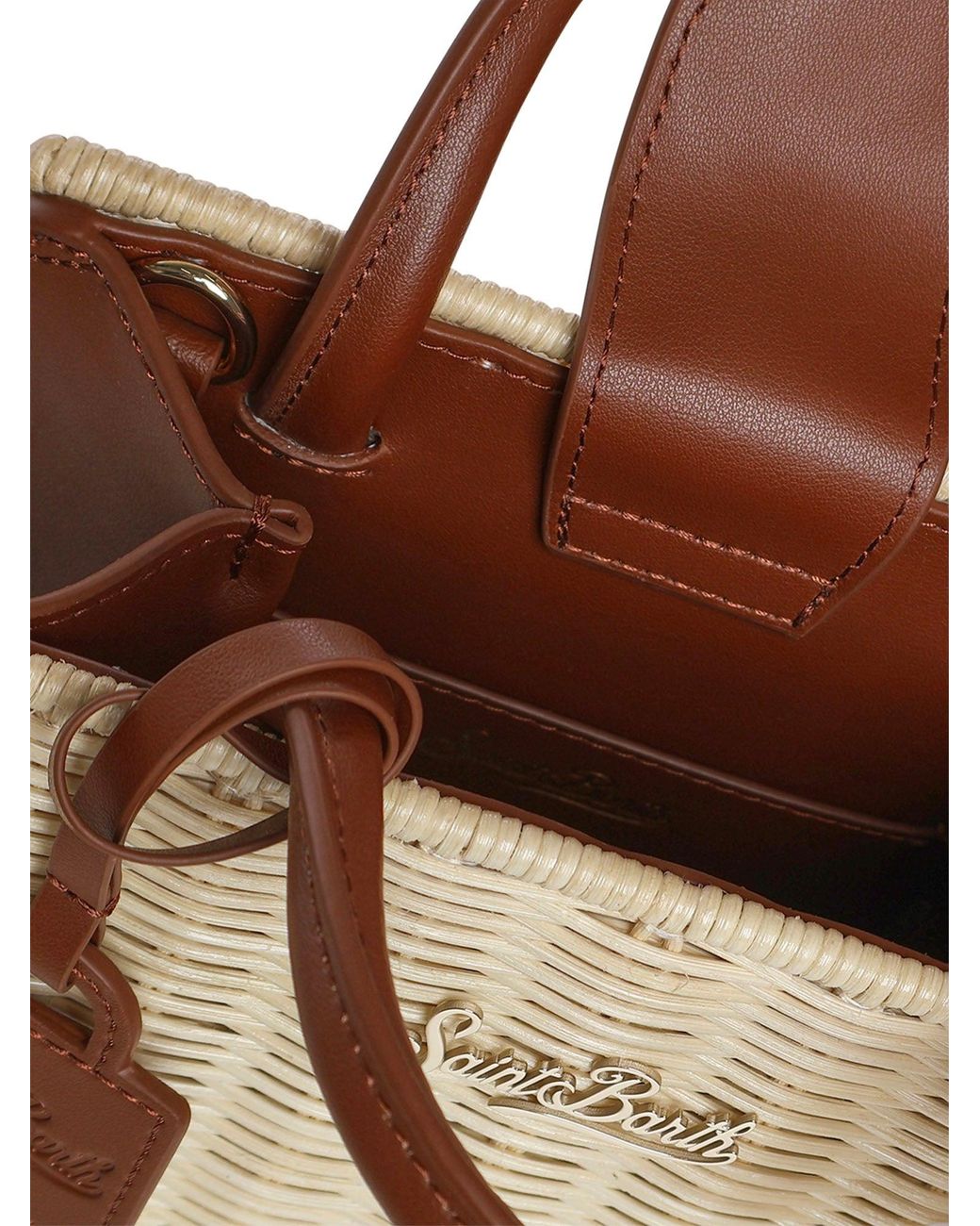 Borsa Shop Mini Con Logo di Mc2 Saint Barth in Metallic