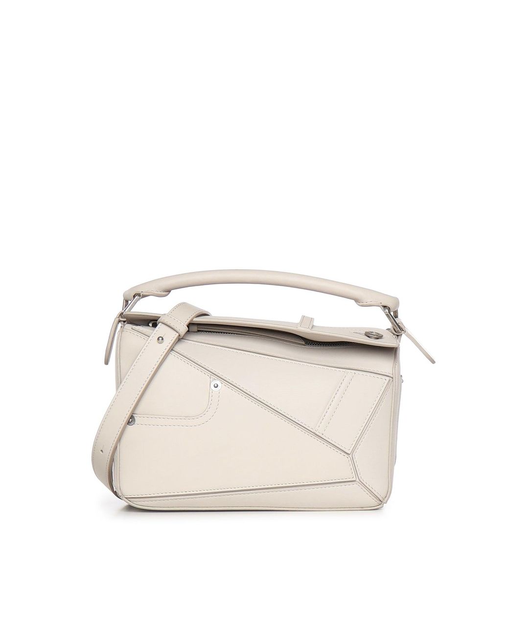 Borsa Puzzle Piccola Panta di Loewe in Natural