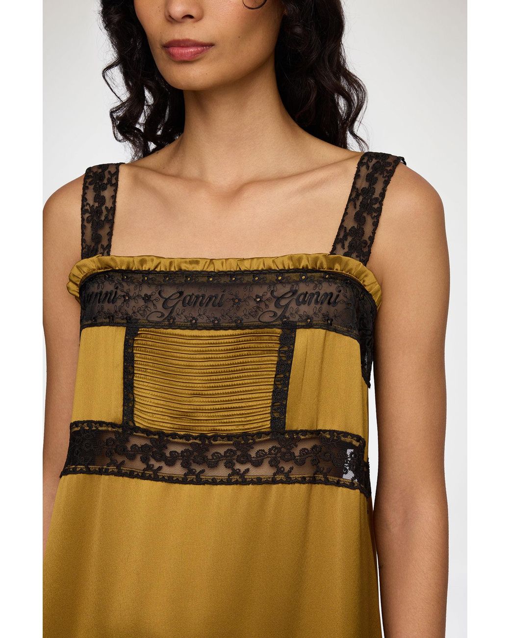 Ganni Metallic Dress
