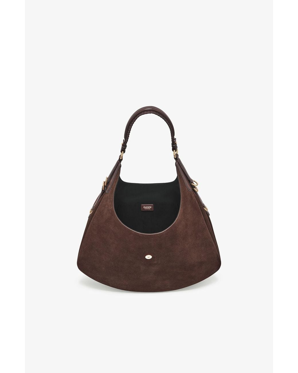 Ganni Brown Large Kat Bag