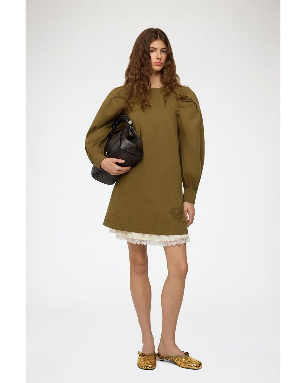 Ganni Green Dress