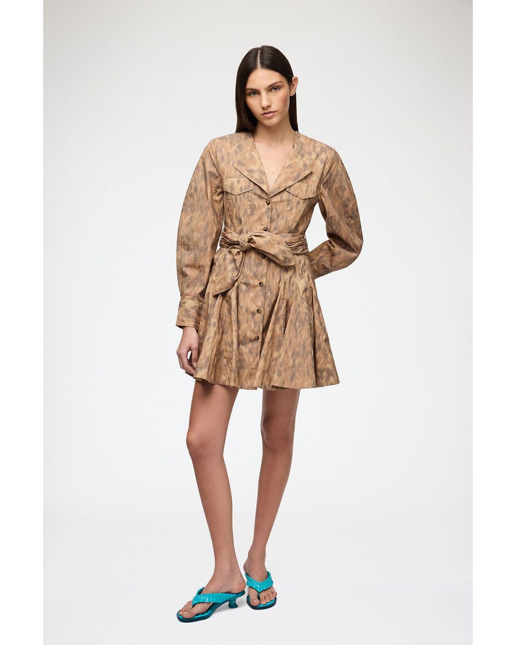 Ganni Natural Shirt Dress