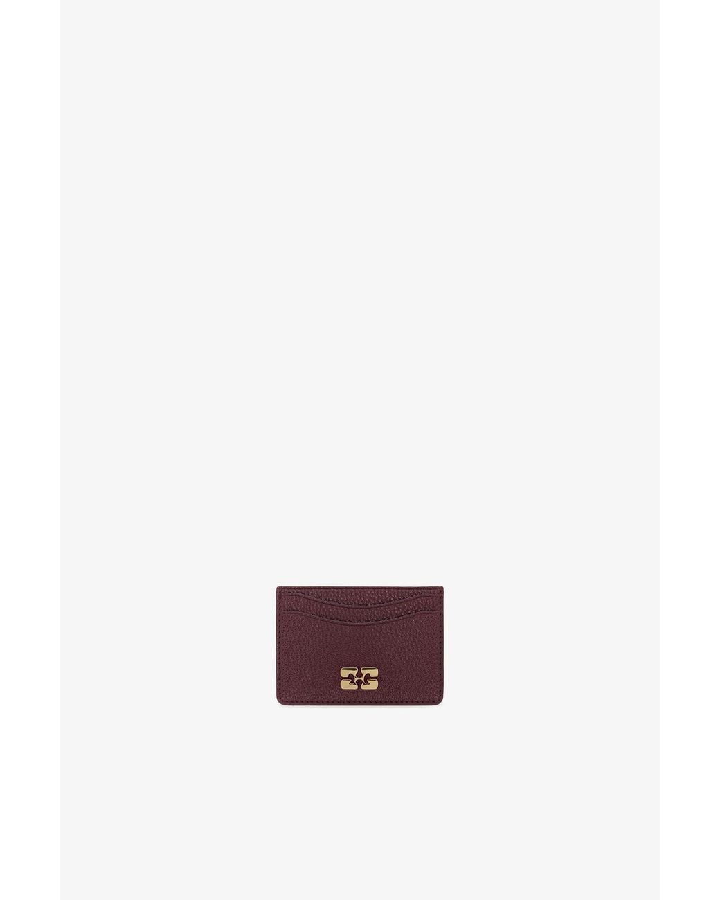 Ganni White Bou Card Holder