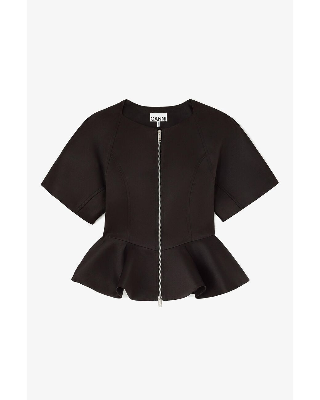 Ganni Black Blouse