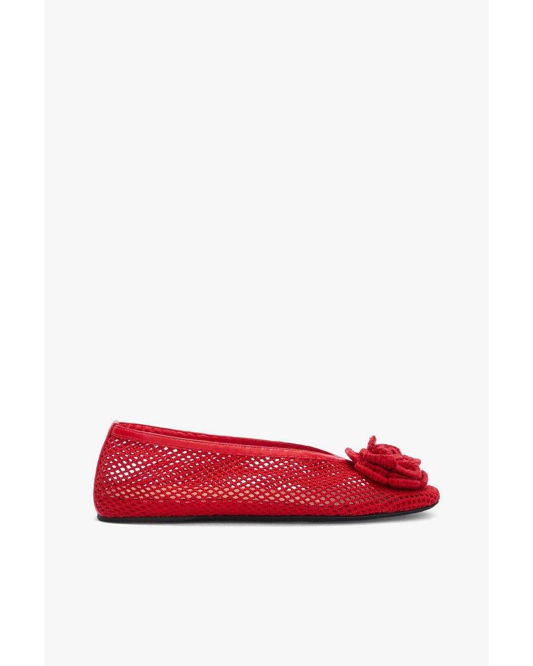 Ganni Red Jenny Ballerina